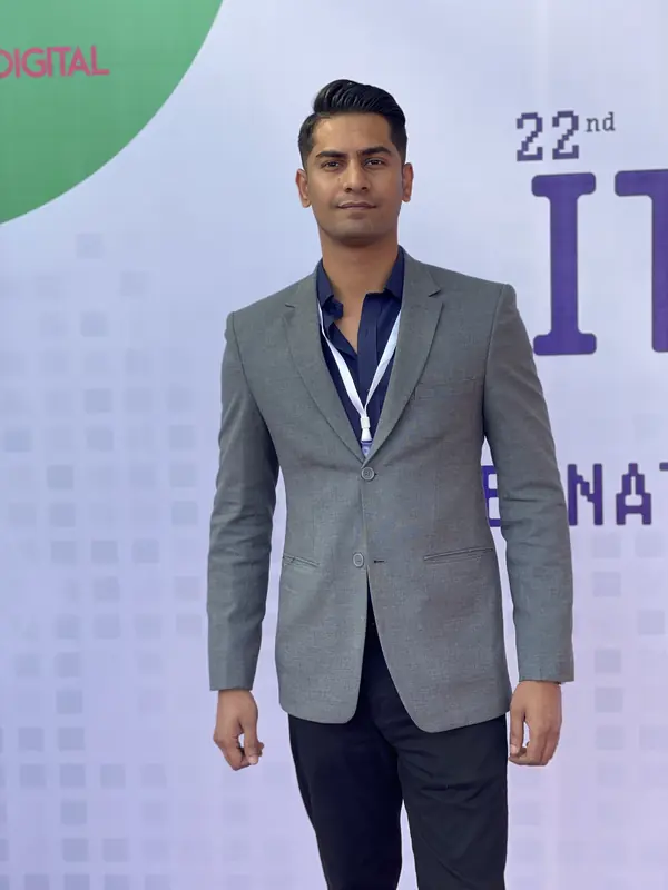 Mirza Umer at a technology expo