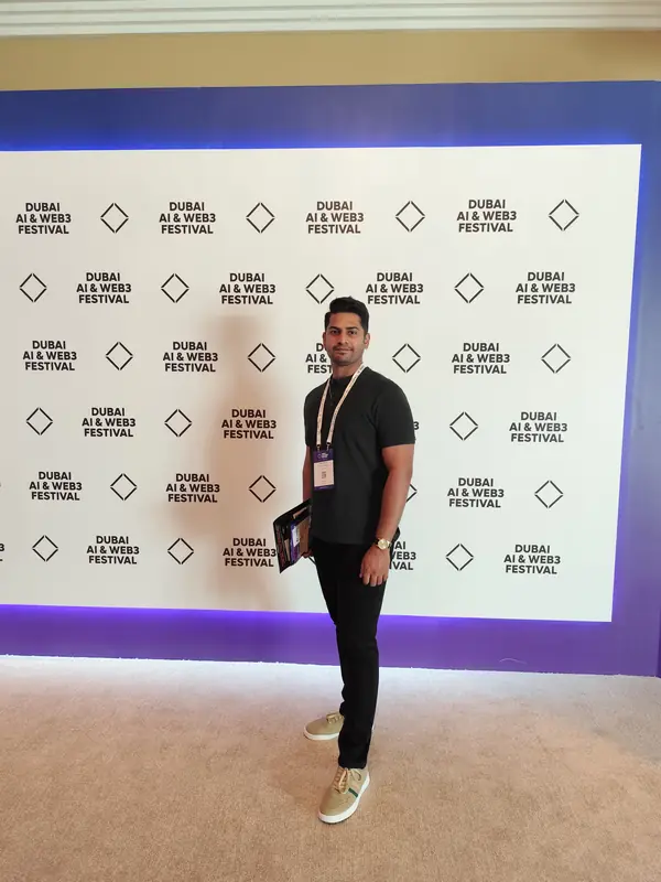 Mirza Umer at the Dubai AI and Web3 Festival